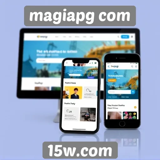 Desempenho técnico do site Magiapg com em dispositivos móveis