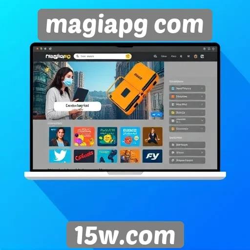 Análise da interface do usuário no site magiapg com